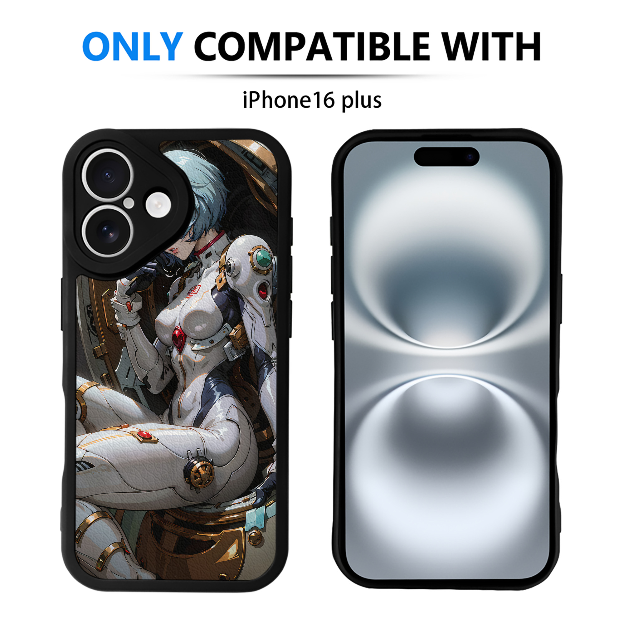 （画像用） EVA 新世紀エヴァンゲリオン 【iPhone 16シリーズ対応】シリコンスマホケース（レザー調） 材質：シリコン